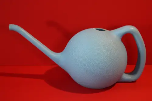 Vintage Space Age Giesskanne, hellblau 1970/1980