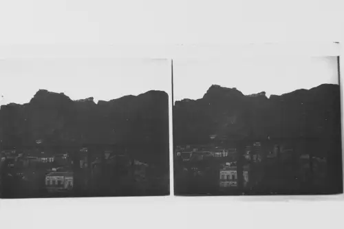 Antik Foto negativ Glasplatte Italien Taormina Hotel Timeo um 1905