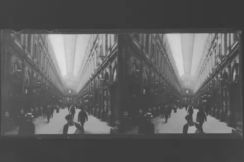 Antik Foto  negativ Glasplatte  Brussel Belgium Royal Saint-Hubert Galeria 1900s