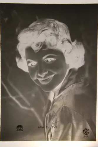 Vintage Glasnegativ Platte Glassnegative Mitzi Mc Call