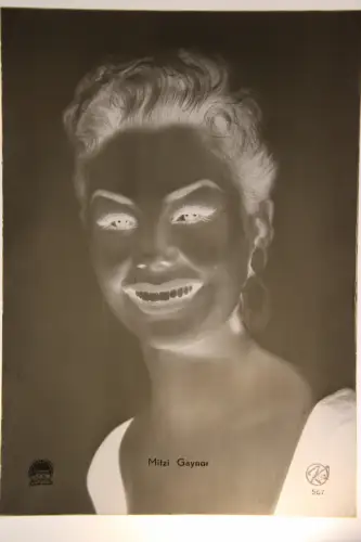 Vintage Glasnegativ Platte Glassnegative Mitzi Gaynor