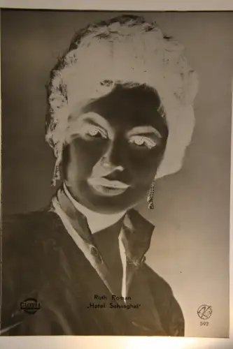 Vintage Glasnegativ Platte Glassnegative Ruth Roman