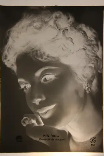 Vintage Glasnegativ Platte Glassnegative Milly Vitale