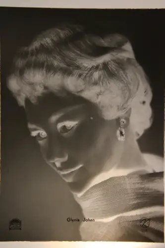 Vintage Glasnegativ Platte Glassnegative Glynis Johns - "Mary Poppins"