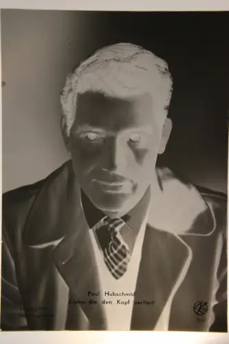 Vintage Glasnegativ Platte Glassnegative Paul Hubschmied "Henry Higgins "