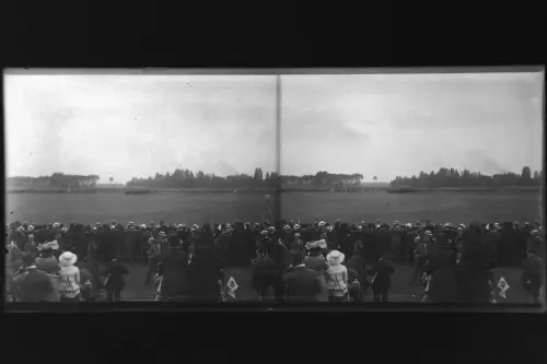 Antique Glass negative Stereo Horses, rider presents /?/  Germany 1900s