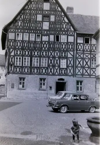 Orig Film Negativ DDR  Weimar Thüringen Geleithaus Strassenszene 1971  B14/12/13