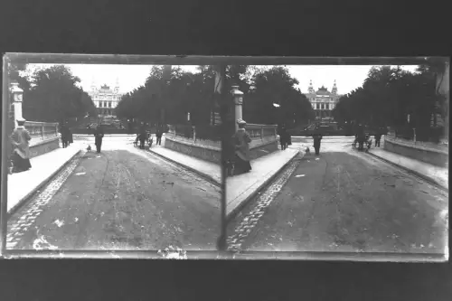 Antique Glass negative Stereo France, Monte Carlo Casino Monaco 1900s