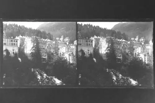Antique Glass negative Stereo Bad Gastein, Austria, Alp 1900s