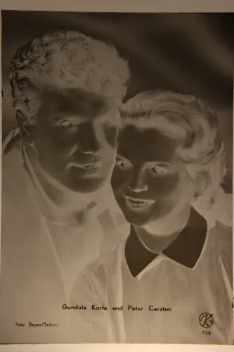 Vintage Glasnegativ Platte Glassnegative Gundula Korte &Peter Carsten