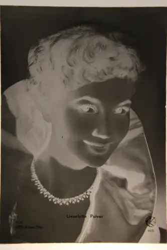 Vintage Glasnegativ Platte Glassnegative Lieselotte Pulver