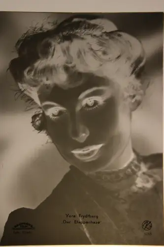 Vintage Glasnegativ Platte Glassnegative Vera Frydtberg