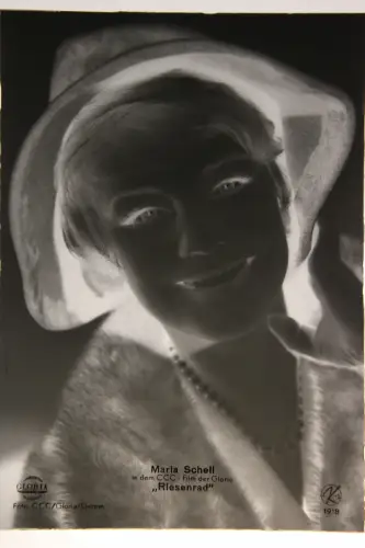 Vintage Glasnegativ Platte Glassnegative Maria Schell