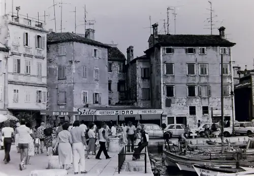 Orig Film Negativ  Kroatien Rovinj Hafen Hafenleben  1970s B14/13/27