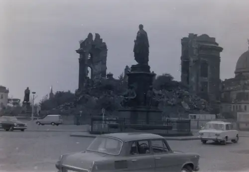 Orig Film Negativ DDR Dresden Neumarkt Frauenkirche c1970-72 B14/10/33