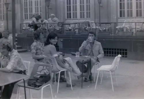 Orig Film Negativ DDR Dresden Kaffeepause 70s  B14/10/36