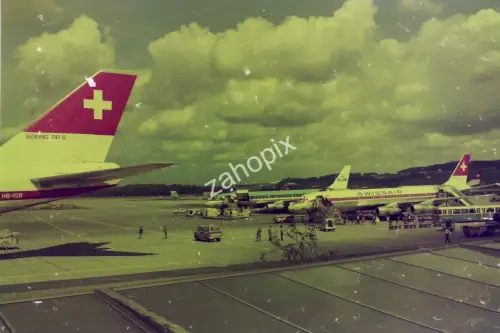 Original  Film Negativ Swissair Airport Scene  1968 B13/113