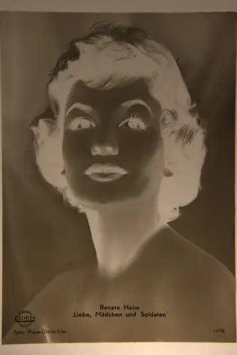 Vintage Glasnegativ Platte Glassnegative Renate Holm