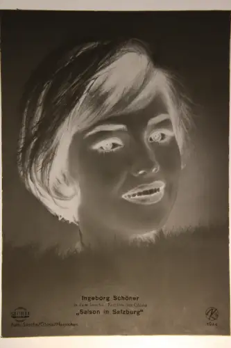 Vintage Glasnegativ Platte Glassnegative Ingeborg Schöner