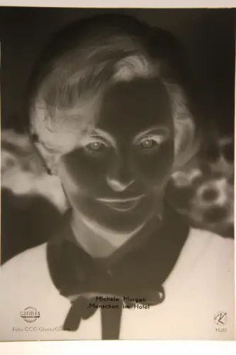 Vintage Glasnegativ Platte Glassnegative Michele Morgan