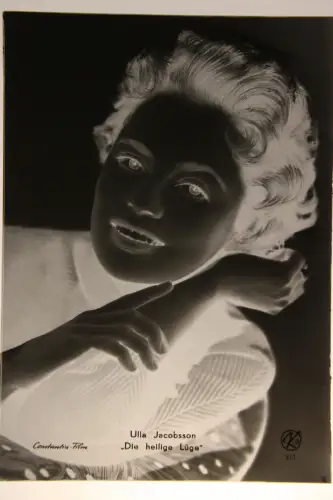 Vintage Glasnegativ Platte Glassnegative Ulla Jacobsson