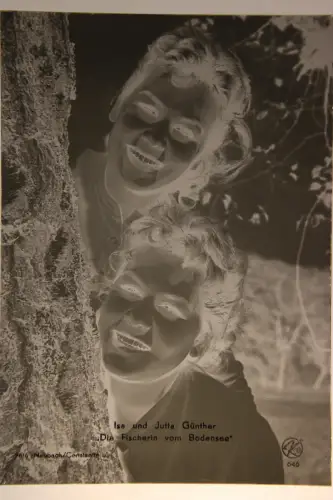 Vintage Glasnegativ Platte Glassnegative Isa&Jutta Günther