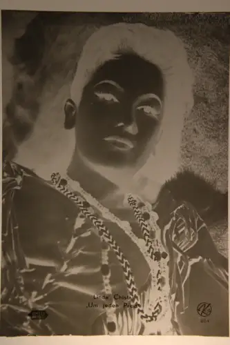 Vintage Glasnegativ Platte Glassnegative Linda Christal