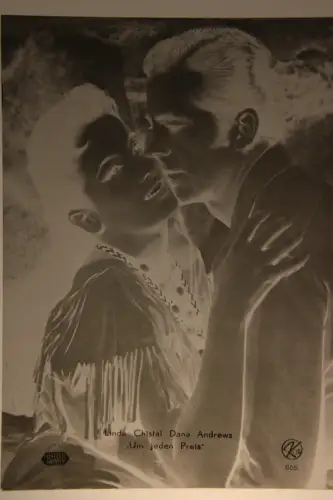 Vintage Glasnegativ Platte Glassnegative Linda Christal&Dana Andrews