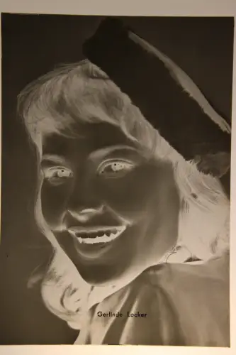 Vintage Glasnegativ Platte Glassnegative Gerlinde Locker