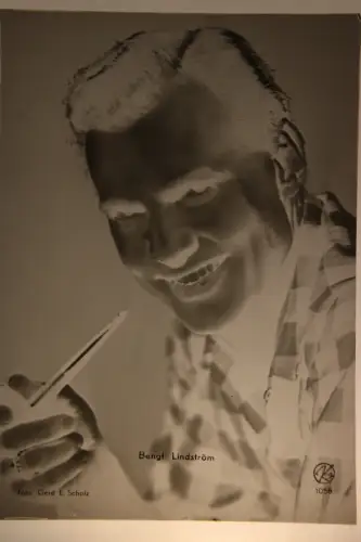 Vintage Glasnegativ Bengt Lindström schwedischer Künstler - Maler, Bildhauer