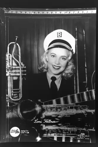 Vintage Foto Negativ Loni Kellner deutsche Schauspielerin und Sängerin