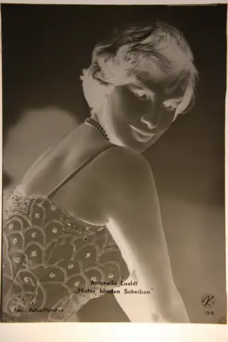 Vintage Glasnegativ Antonella Lualdi italienische Schauspielerin und Sängerin