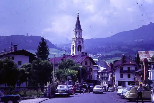 Original DIA Film Slide 35mm Cortina d'Ampezzo  '70s  B3R64