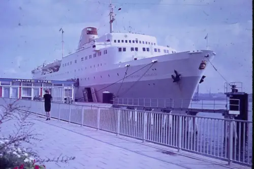 Original DIA Film Slide 35mm Schiff Kronprins Harald  70's B3R86
