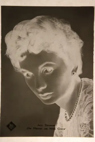 Vintage Glasnegativ  Glassnegative Jean Simmons "Die Männer um Hilda Crane"