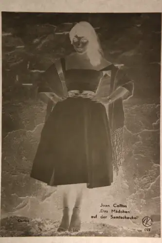 Vintage Glasnegativ Platte  Glassnegative Joan Collins