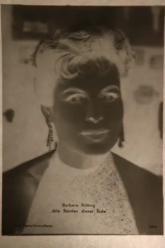 Vintage Glasnegativ Platte  Glassnegative Barbara Rütting