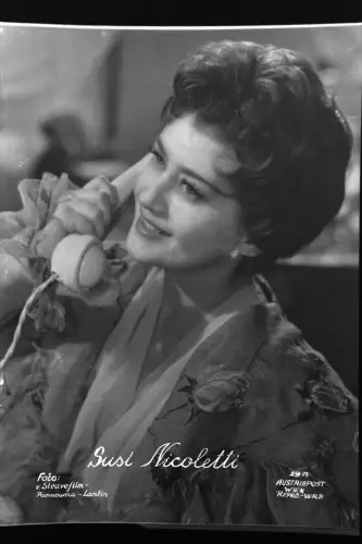 Vintage Negativ Zelluloid Negative Susi Nicoletti  Schauspielerin