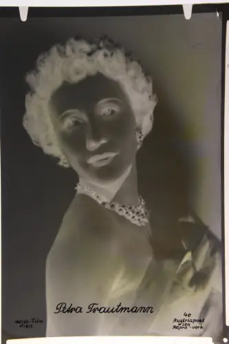Vintage Negativ Zelluloid Negative Petra Trautmann  Schauspielerin