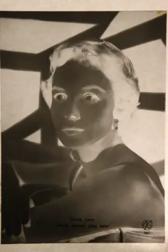 Vintage Glasnegativ Platte Glassnegative Diana Lynn