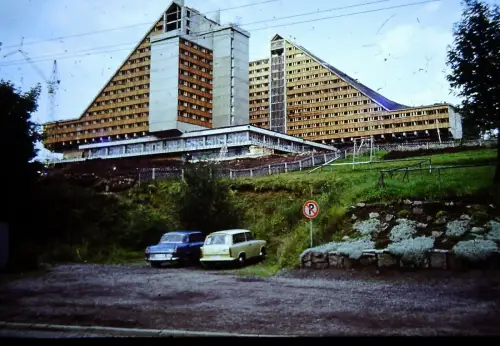 Orig DIA Film Slide Oberhof, Interhotel „Panorama“  DDR  '70s B11/3/35