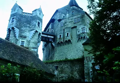 Orig DIA Film Slide Tschechoslowakei Pernštejn Schloss  '70s B11/4/17