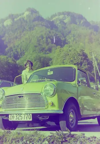 Orig Film Negativ Züricher Mini PKW K2/10/80