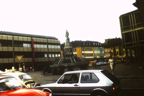 Original DIA Film Slide 35mm Ulm Innenstadt  1970s B8/113