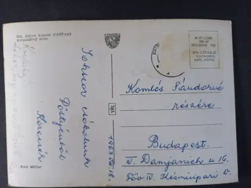 AK Postcard CPA  Slowakei  Statne Kupele Piešťany Pöstyén