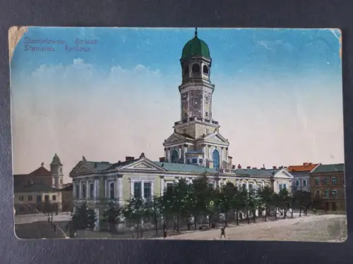 AK Postcard CPA  Polen Stanisławów Rathaus