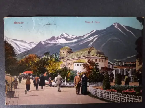 AK Postcard CPA Italien Merano Casa di Cura  1919