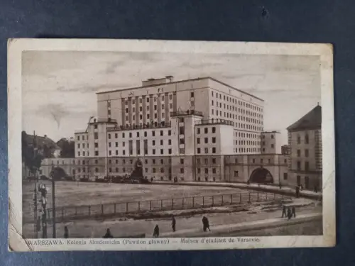 AK Postcard CPA  Polen Warszawa Warschau Kolonja Akademicka 1944