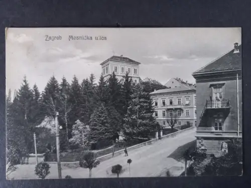 AK Postcard CPA  Kroatien Zagreb Mesnicka Ulica 1908