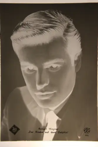 Vintage Glass Negative Robert Wagner  American actor of stage, screen and TV